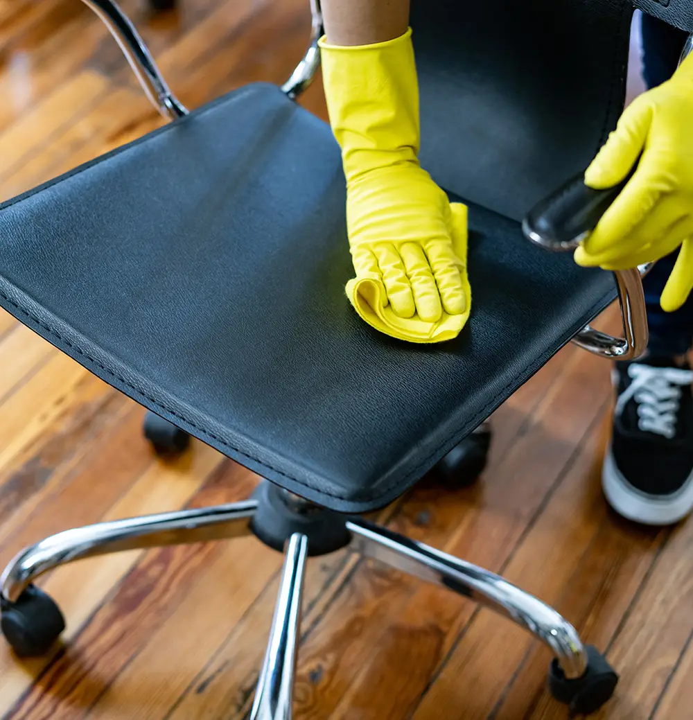 cleaning leather office chair